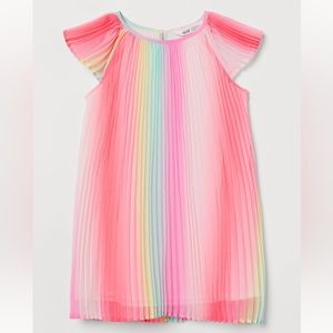 H&M pleaded ombré dress